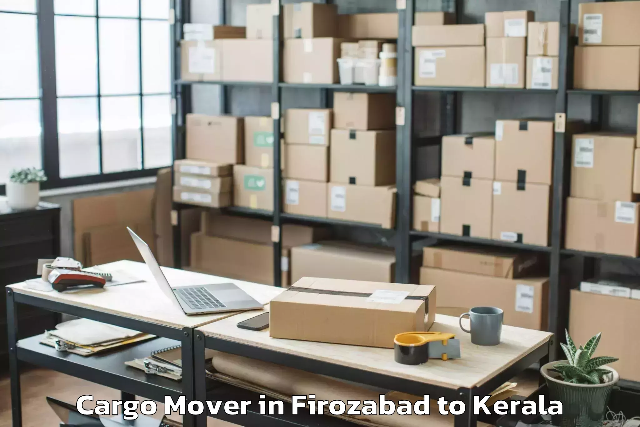 Professional Firozabad to Mall Of Joy Thrissur Cargo Mover